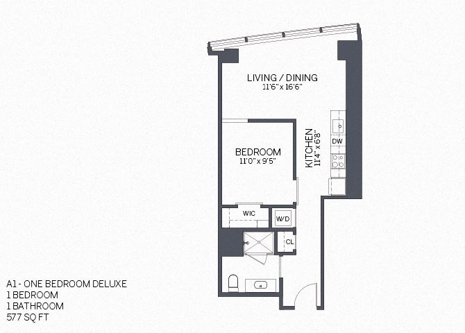 One Bedroom Deluxe with furniture