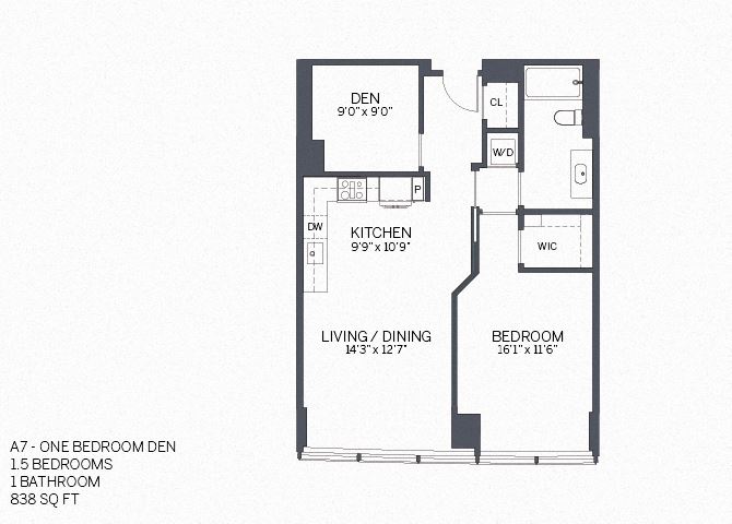One Bedroom Den