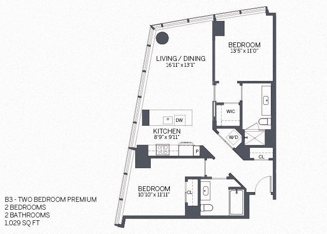 Two Bedroom Premium with furniture
