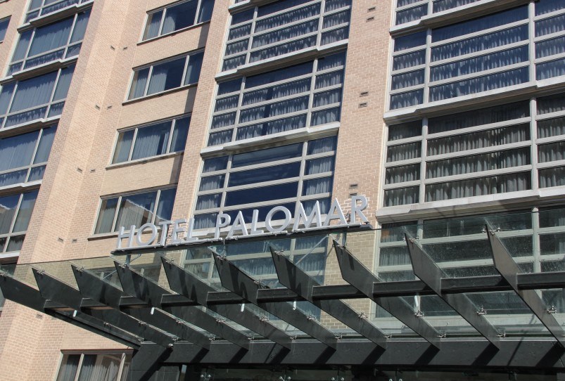 the facade of the hotel dalamar in downtown