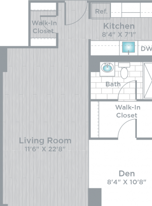 Junior 1 Bed 1 Bath_610