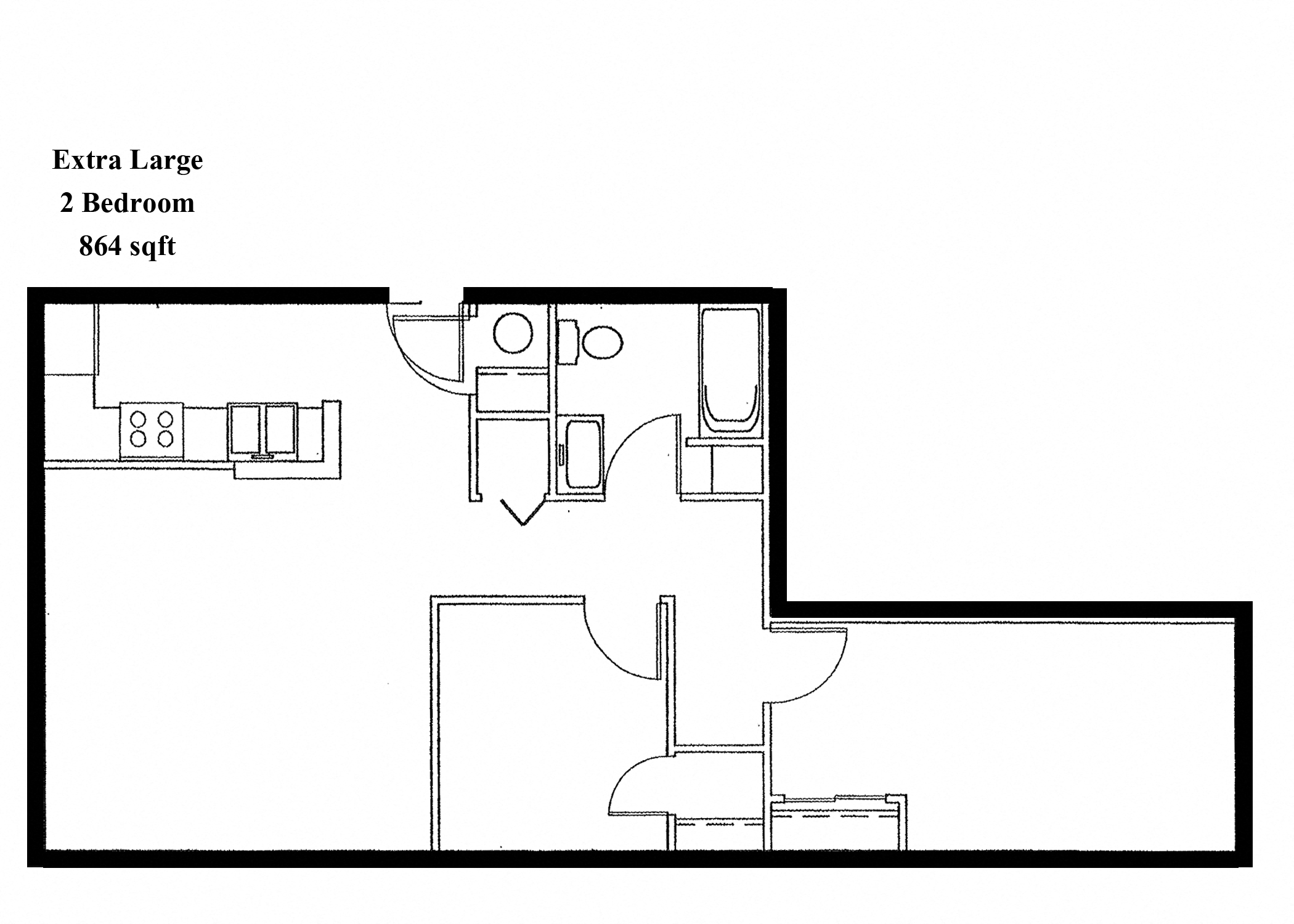 2 Bedroom Extra Large in Williamsport, PA | The Weightman Aparrtments | Property Managment, Inc.