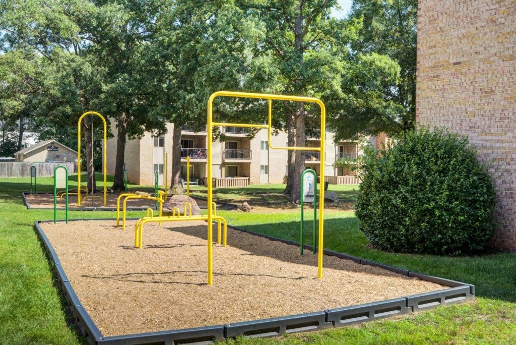 the playground at the apartments for rent