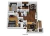 2 Bed 1.5 Bath Floor Plan 2 Bed 1.5 Bath Floor Plan at Suncrest Apartment Homes, Indianapolis, Indiana