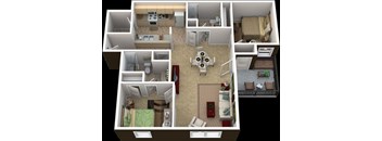 2Br2Ba Roommate Style