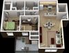 Santa Fe Floor Plan 2Br2Ba Family Style