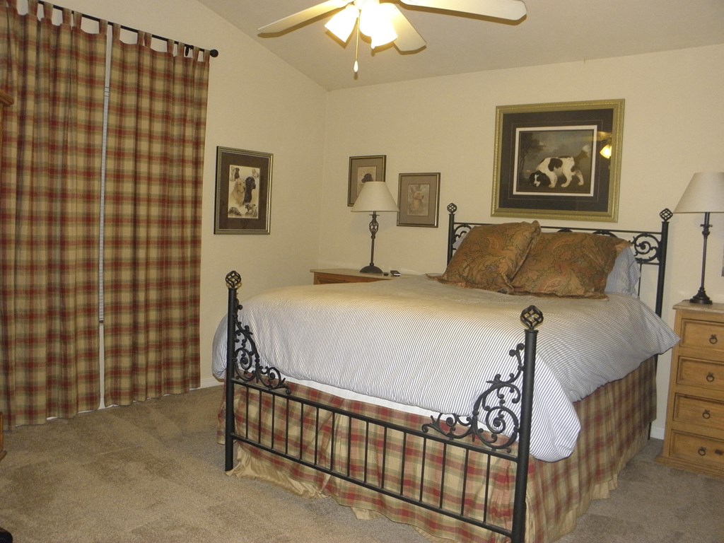 bedroom with bed and dresser