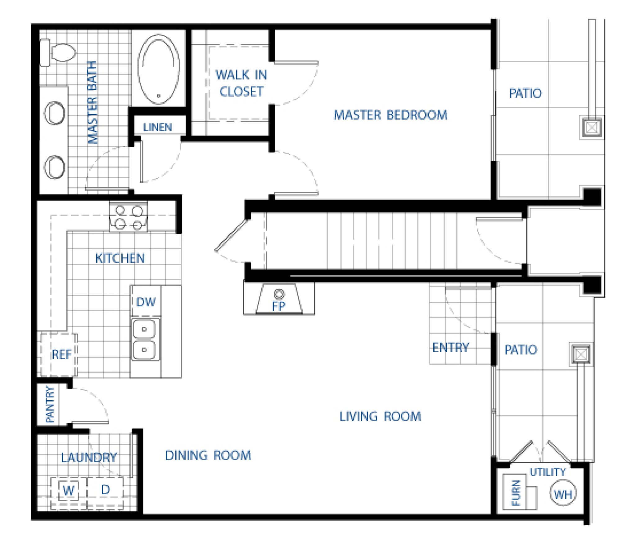 1B Floor Plan 3
