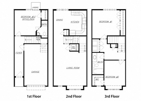 Townhouse Floor Plan Diagram