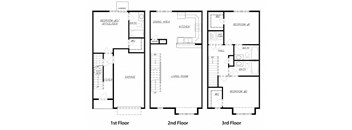 Townhouse Floor Plan Diagram