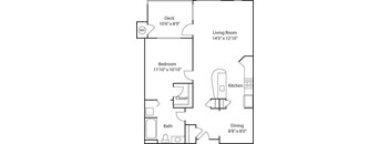B1- 55+ Adult Living Floorplan at Reunion at Redmond Ridge, Washington, 98053