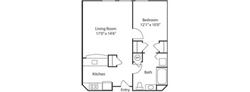 B4- 55+ Adult Living Floorplan at Reunion at Redmond Ridge, Redmond, WA
