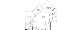 C3B- 55+ Adult Living Floorplan at Reunion at Redmond Ridge, Redmond, 98053
