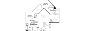 C3 with Den- 55+ Adult Living Floorplan at Reunion at Redmond Ridge, 11315 Trilogy Pkwy NE