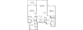 C4A- 55+ Adult Living Floorplan at Reunion at Redmond Ridge, Redmond, WA