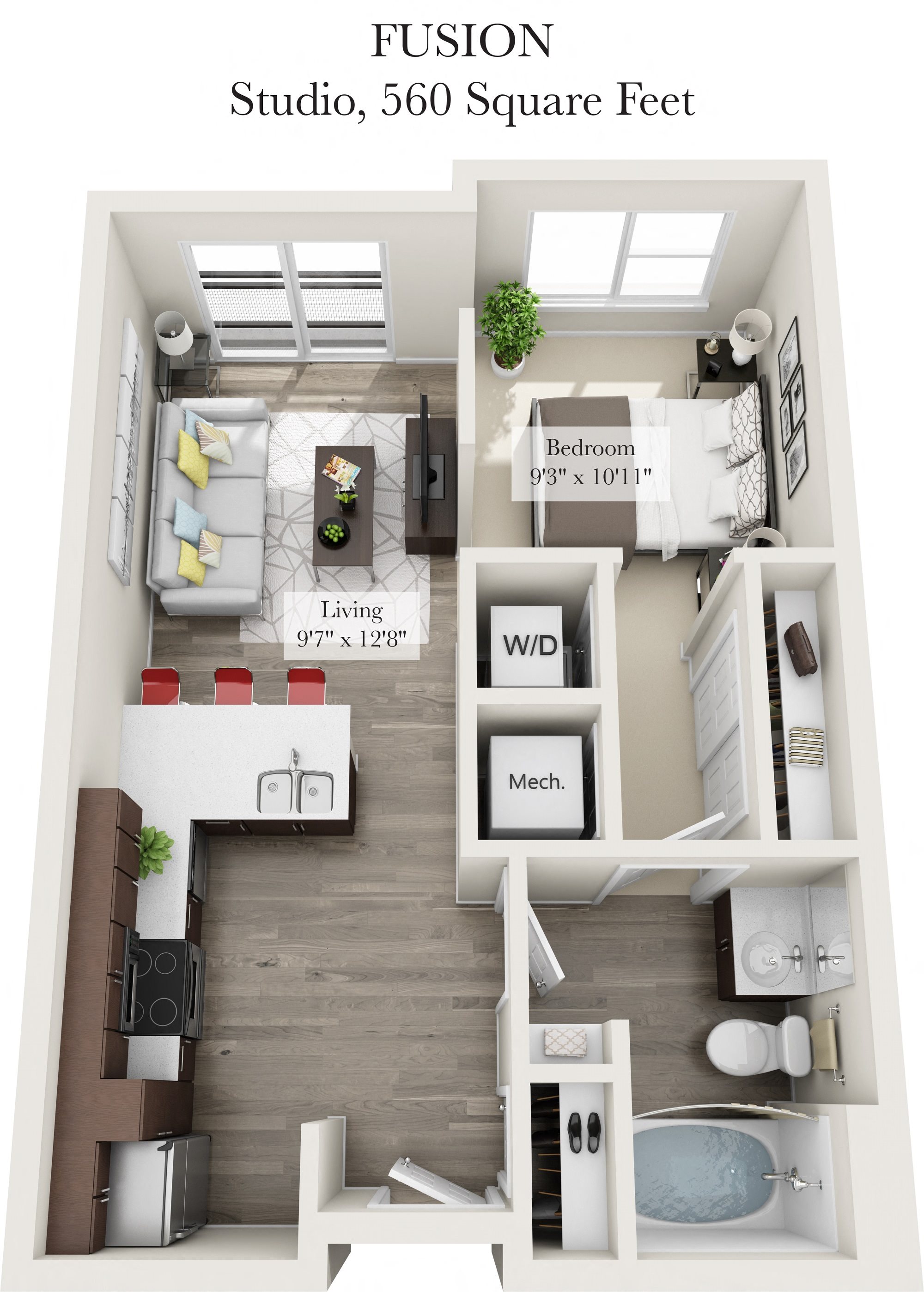 Fusion Studio Floor Plan 5