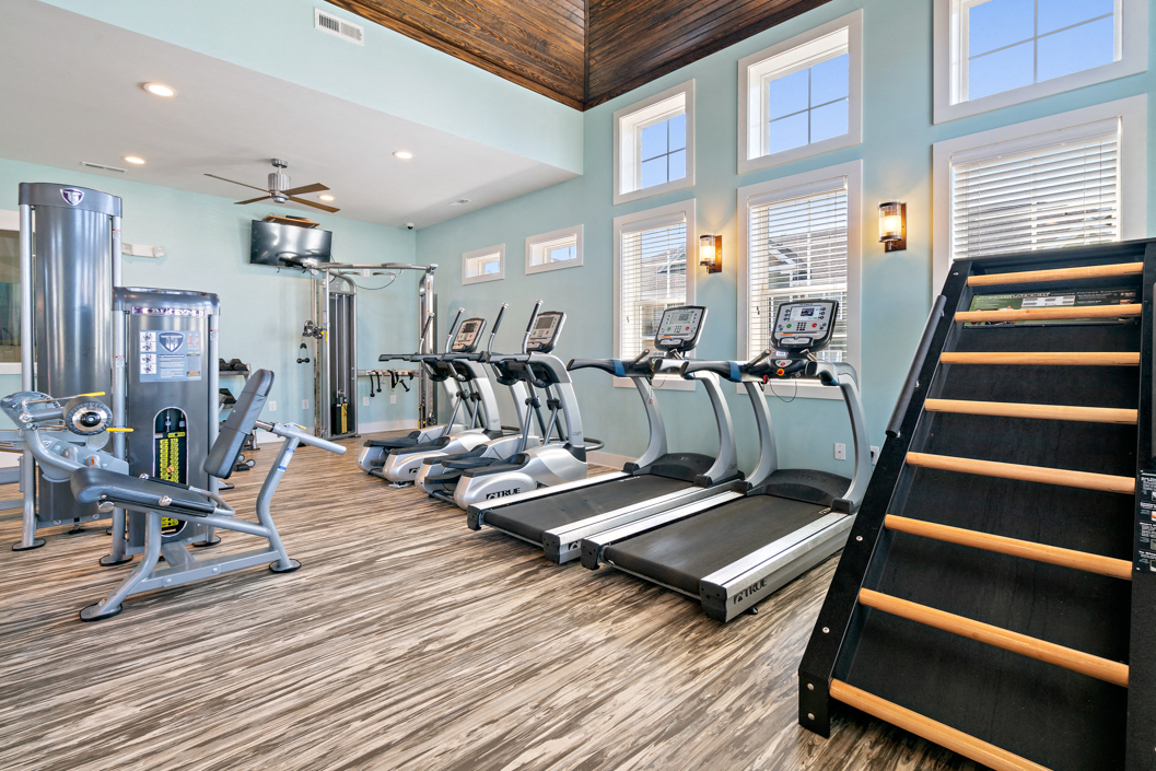 Fitness center at Hawthorne at Southside, Asheville, NC