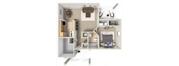 Rosemont III Floor Plan at Ashton Creek Apartments, PRG Real Estate Management, Chester, VA, 23831