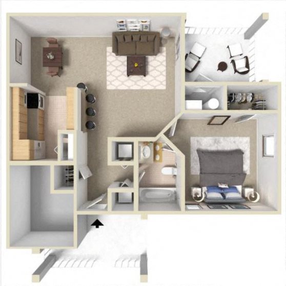 Rosemont III Floor Plan at Ashton Creek Apartments in Chester VA