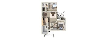 Fairmont III Floor Plan at Ashton Creek Apartments, PRG Real Estate Management, Chester