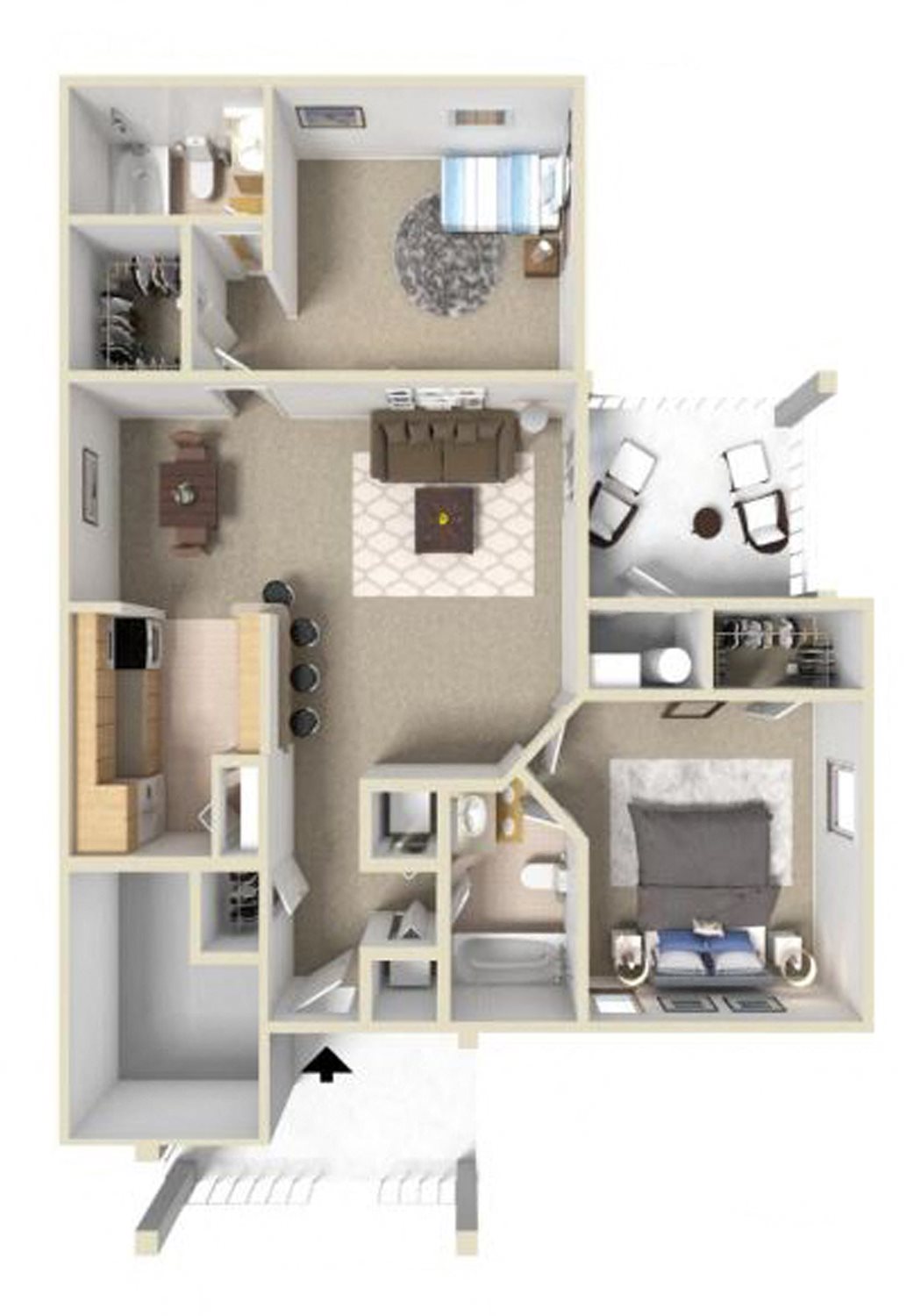 Fairmont III Floor Plan at Ashton Creek Apartments in Chester VA