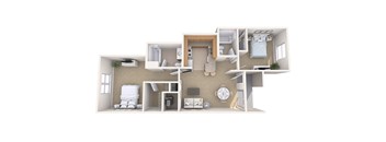 Columbia Woods 2 Bedroom Split