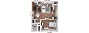 1 Bedroom Upper