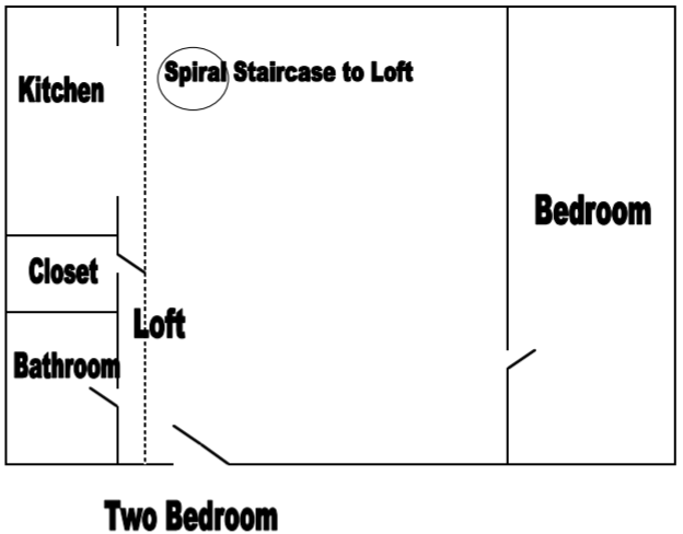 2 Bed 1 Bath