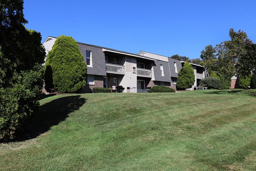 a large lawn in front of a house