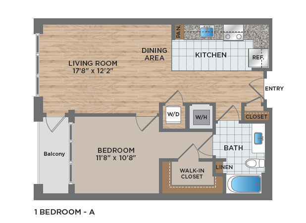 Floor plans are artist’s rendering. All dimensions are approximate. Actual product and specifications may vary in dimension or detail. Please check with Leasing Manager for details.
