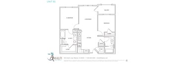 Amalfi Milpitas CA 2 Bedroom B1 Sq Ft 915