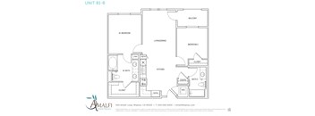 Amalfi Milpitas CA 2 Bedroom B1-B Sq Ft 920