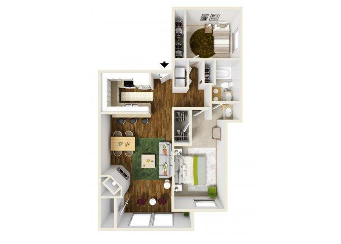 The Midnight Lake floor plan.