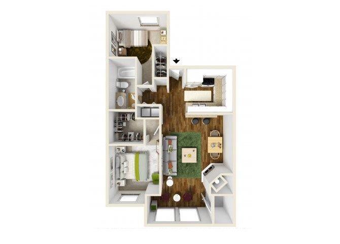 The Sapphire Creek floor plan.