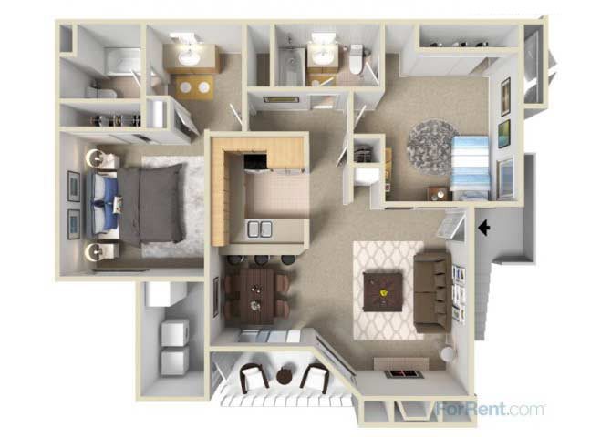 The Cedar floor plan.