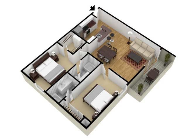 Luxury Studio One Two Bedroom Ktown Apartments For Rent