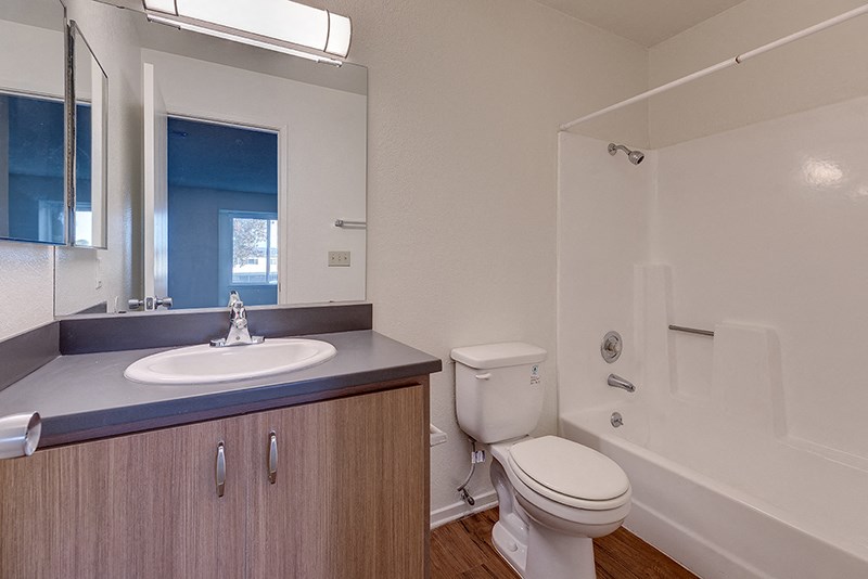 Bathroom at VINE BY VINTAGE Apartments, Lompoc, CA