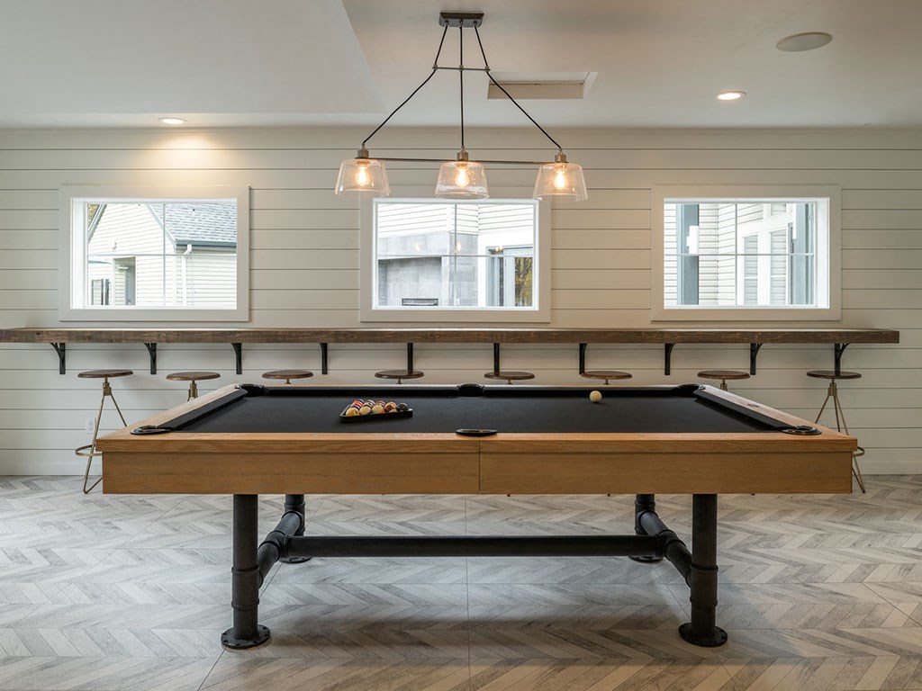 Billiards Table In Clubhouse at Edgewater Apartments, Boise