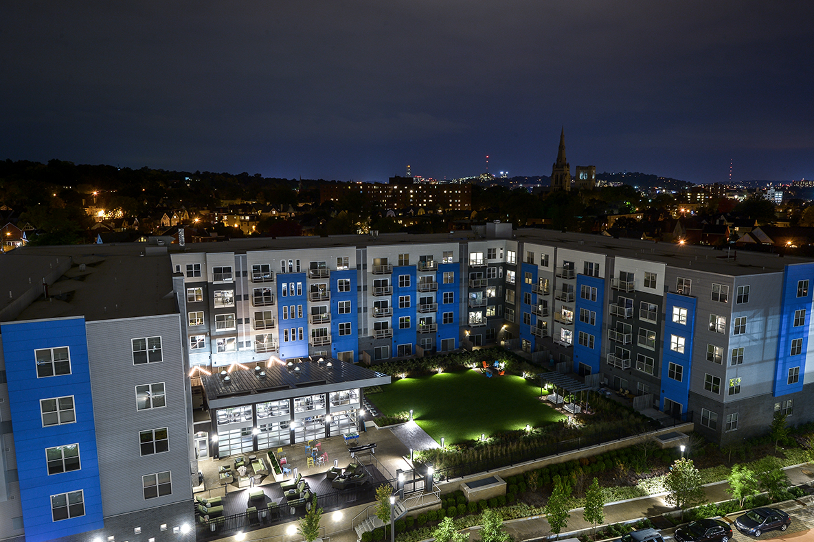 Bakery Living Blue at Night