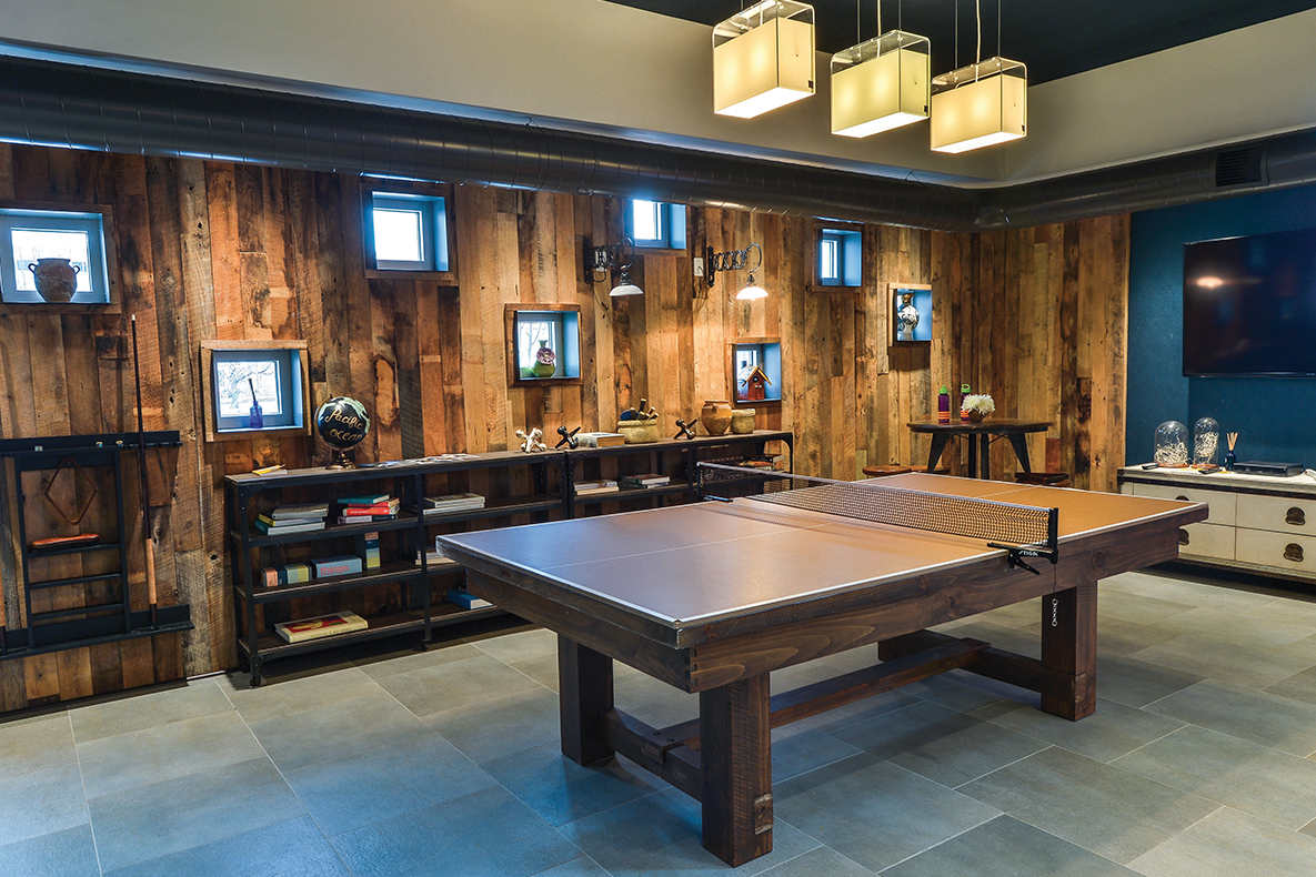 Bakery Living Orange Ping Pong and Pool Table