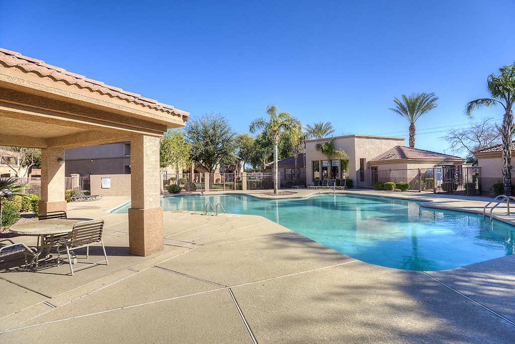 the swimming pool at our apartments in tempe