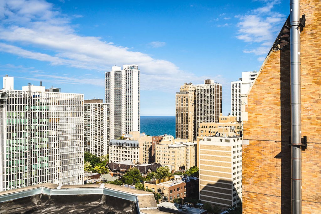 Lovely City View at 14 West Elm Apartments, Chicago, 60610