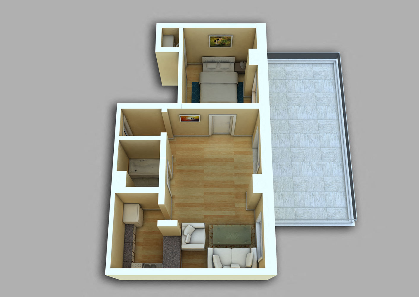 Studio 1004 - Private Deck!