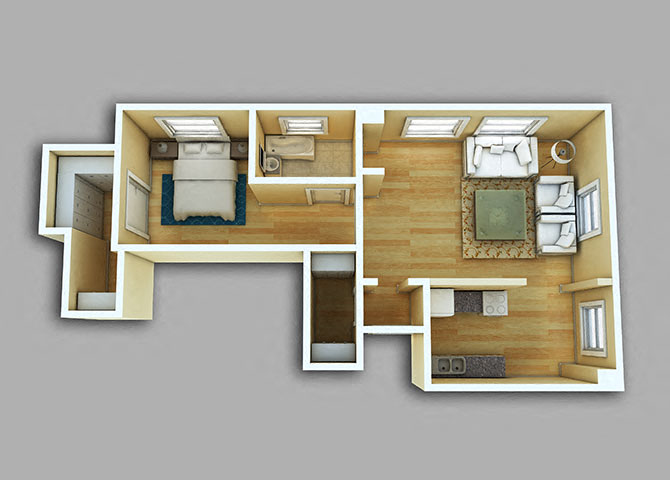 1 Bedroom - Model 05