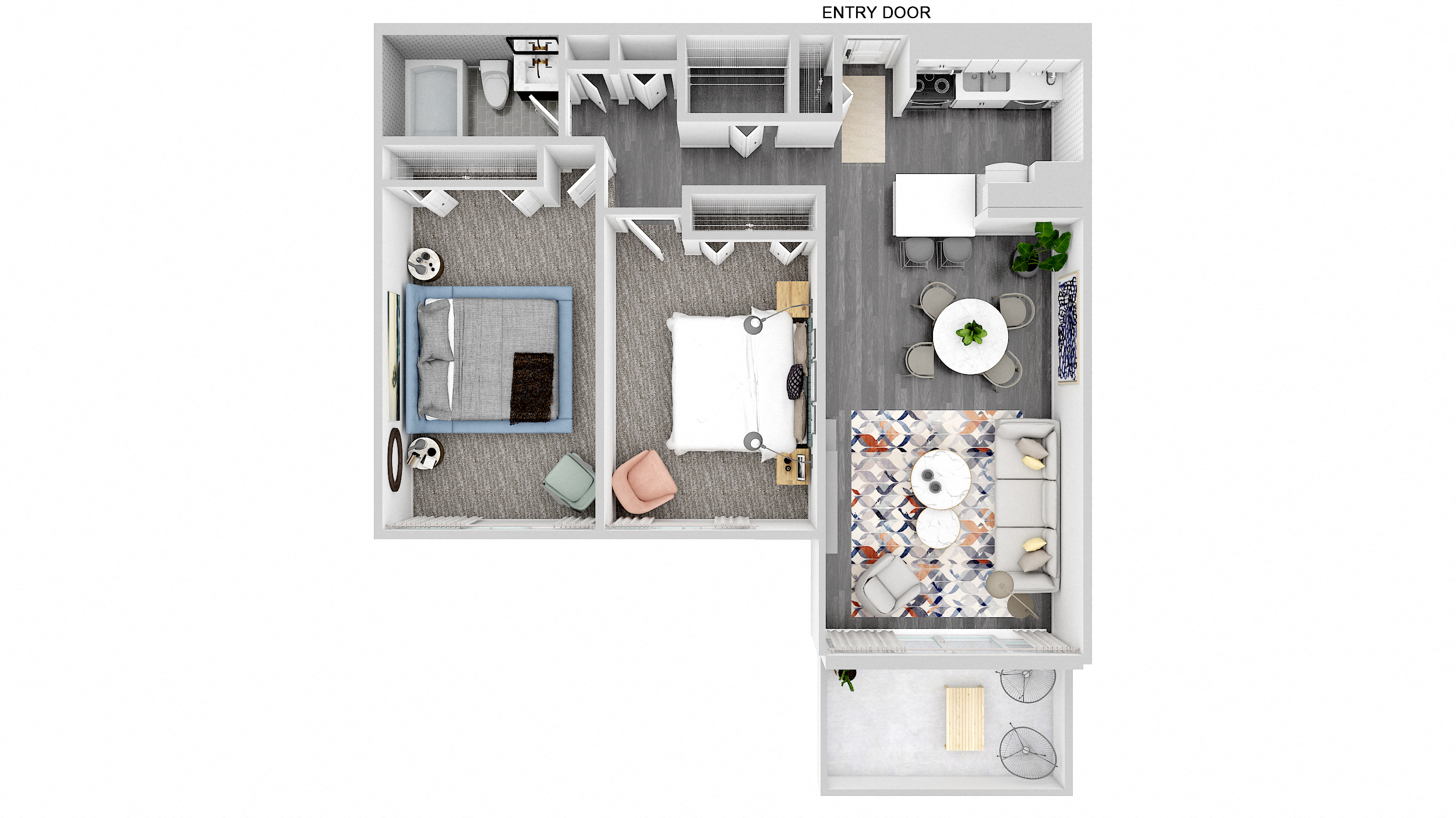 2 Bedroom Apartment Newly Remodeled