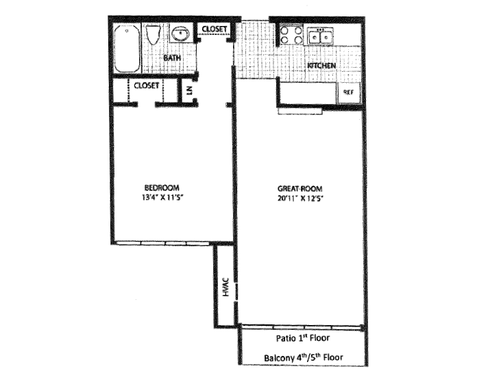 1 Bedroom Classic Apartment