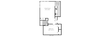 1 Bedroom, 1 Bath