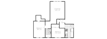 2 Bedroom, 1 Bath