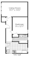 1 Bedroom, 1 Bath