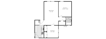 2 Bedroom, 1 Bath